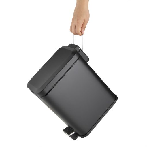 Jantex Slim Washroom Bin Black 5Ltr (HT476)