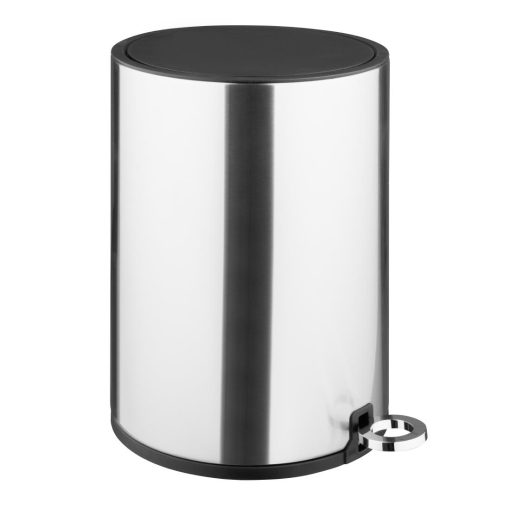 Jantex Round Brushed Steel Pedal Bin 3Ltr (HT478)