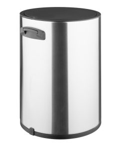 Jantex Round Brushed Steel Pedal Bin 3Ltr (HT478)