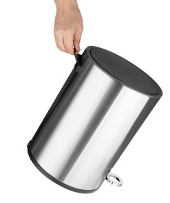 Jantex Round Brushed Steel Pedal Bin 3Ltr (HT478)