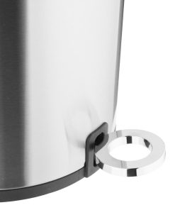 Jantex Round Brushed Steel Pedal Bin 3Ltr (HT478)