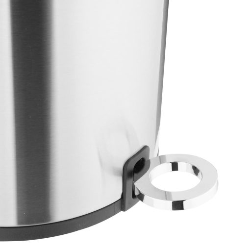 Jantex Round Brushed Steel Pedal Bin 3Ltr (HT478)