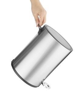 Jantex Round Brushed Steel Pedal Bin 6Ltr (HT479)