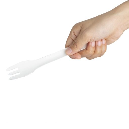 Fiesta Compostable Paper Forks 155mm Pack of 100 (HT483)