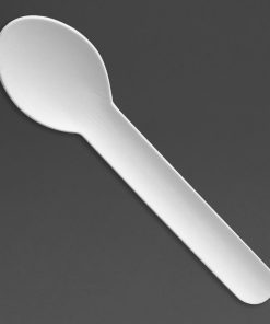 Fiesta Compostable Paper Teaspoons 132mm Pack of 100 (HT486)