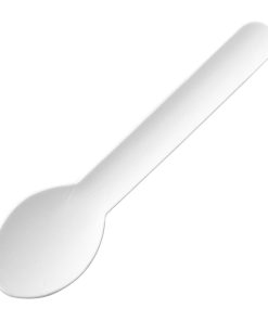 Fiesta Compostable Paper Teaspoons 132mm Pack of 100 (HT486)