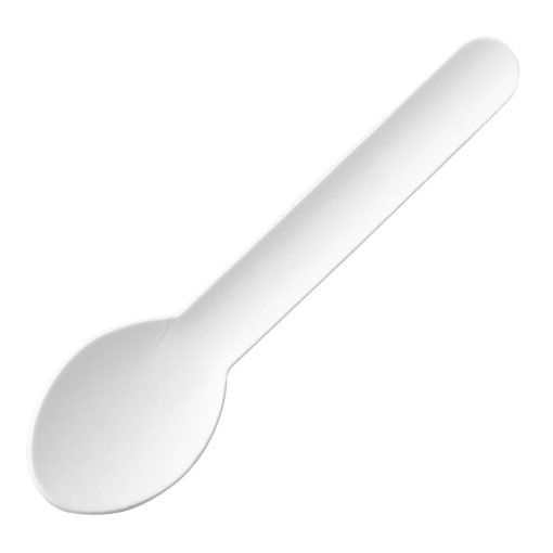 Fiesta Compostable Paper Teaspoons 132mm Pack of 100 (HT486)