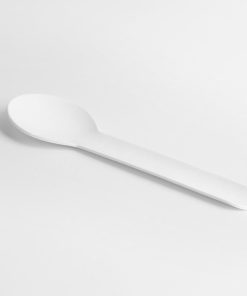 Fiesta Compostable Paper Teaspoons 132mm Pack of 100 (HT486)