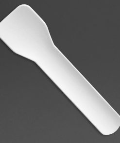 Fiesta Compostable Paper Ice Cream Spoons 95mm Pack of 100 (HT487)