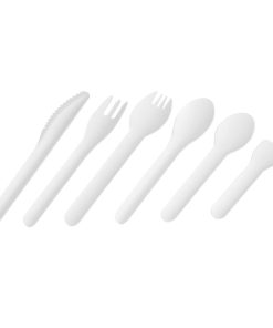 Fiesta Compostable Paper Ice Cream Spoons 95mm Pack of 100 (HT487)