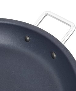 Vogue Aluminium Non-stick Teflon Platinum Plus Paella Pan 45cm (HT991)