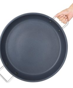 Vogue Aluminium Non-stick Teflon Platinum Plus Paella Pan 45cm (HT991)