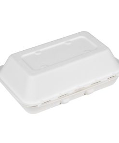 Fiesta Compostable Bagasse Food Containers 9x6 Pack of 200 (HW020)