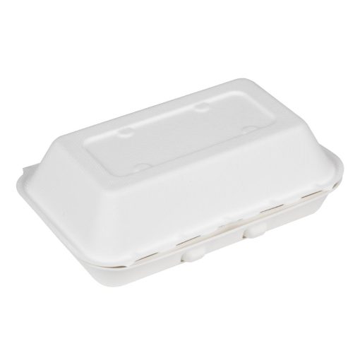 Fiesta Compostable Bagasse Food Containers 9x6 Pack of 200 (HW020)