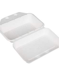 Fiesta Compostable Bagasse Food Containers 9x6 Pack of 200 (HW020)