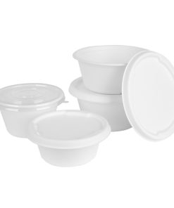 Fiesta Compostable Bagasse Bowl Base 400ml Pack of 50 (HW021)