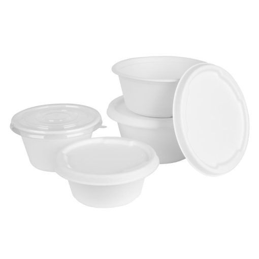 Fiesta Compostable Bagasse Bowl Base 400ml Pack of 50 (HW021)