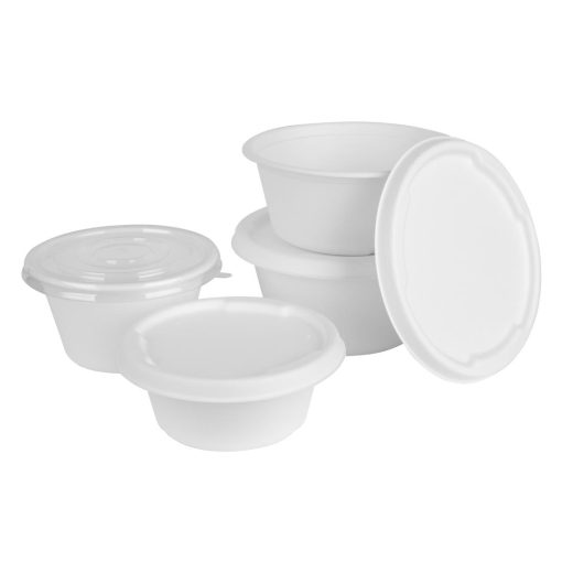 Fiesta Compostable Bagasse Bowl Base 900ml Pack of 50 (HW024)