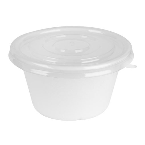 Fiesta Recyclable PET Lids for 400-500ml Bowl Bases Pack of 50 (HW026)