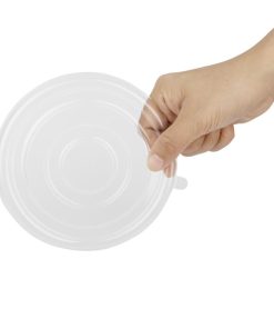 Fiesta Recyclable PET Lids for 400-500ml Bowl Bases Pack of 50 (HW026)