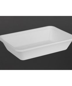 Fiesta Compostable Bagasse Food Container Bases 500ml Pack of 100 (HW033)