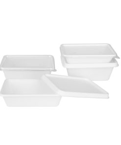 Fiesta Compostable Bagasse Food Container Bases 500ml Pack of 100 (HW033)