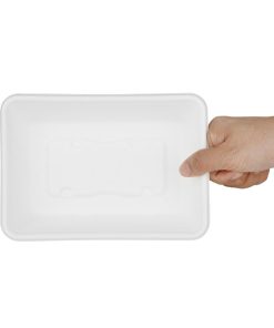 Fiesta Compostable Bagasse Food Container Bases 500ml Pack of 100 (HW033)