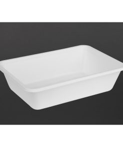 Fiesta Compostable Bagasse Food Container Bases 650ml Pack of 100 (HW034)