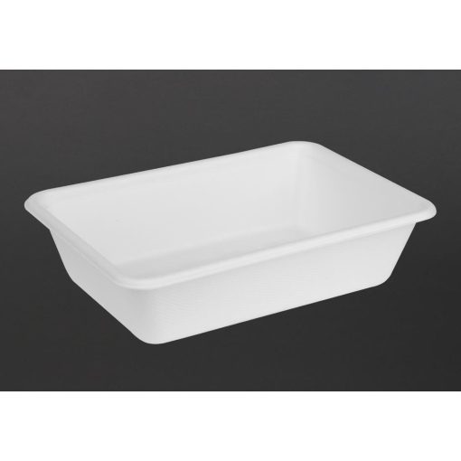 Fiesta Compostable Bagasse Food Container Bases 650ml Pack of 100 (HW034)