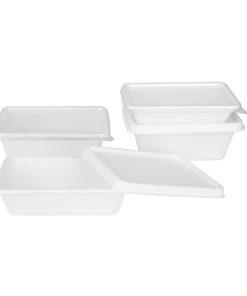 Fiesta Compostable Bagasse Food Container Bases 650ml Pack of 100 (HW034)