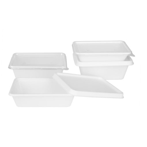 Fiesta Compostable Bagasse Food Container Bases 650ml Pack of 100 (HW034)