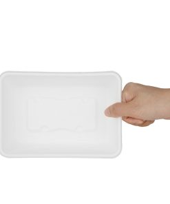 Fiesta Compostable Bagasse Food Container Bases 650ml Pack of 100 (HW034)