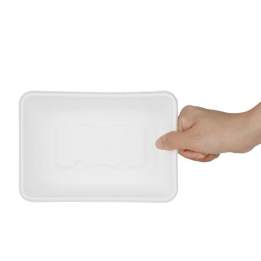 Fiesta Compostable Bagasse Food Container Bases 650ml Pack of 100 (HW034)