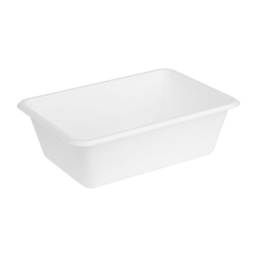 Fiesta Compostable Bagasse Food Container Bases 800ml Pack of 100 (HW035)