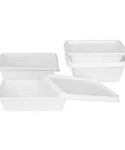 Fiesta Compostable Bagasse Food Container Bases 1000ml Pack of 100 (HW036)