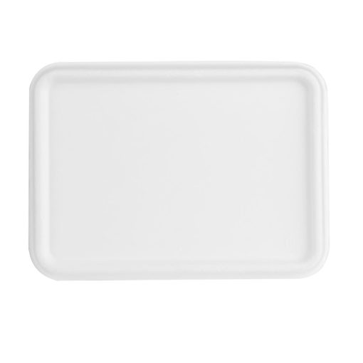 Fiesta Compostable Bagasse Lids for Bagasse Container Bases Pack of 100 (HW037)