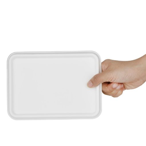 Fiesta Compostable Bagasse Lids for Bagasse Container Bases Pack of 100 (HW037)