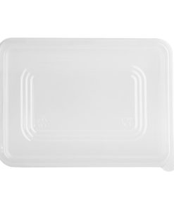 Fiesta Recyclable PET Lids for Bagasse Container Bases Pack of 100 (HW038)