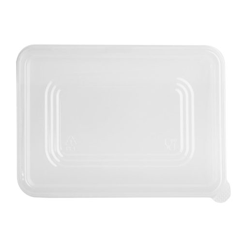 Fiesta Recyclable PET Lids for Bagasse Container Bases Pack of 100 (HW038)