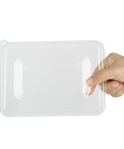 Fiesta Recyclable PET Lids for Bagasse Container Bases Pack of 100 (HW038)