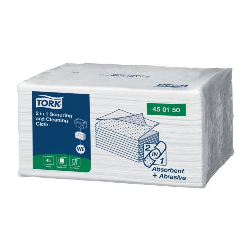 Tork 2in1 Scouring and Cleaning Cloths Pack of 360 (HX955)