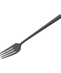 Amefa Metropole Black Dessert Forks Pack of 12 (HY045)