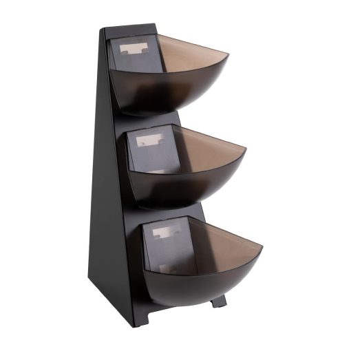 APS Three-Tier Multi Rack Black 190x240x410mm (HY245)