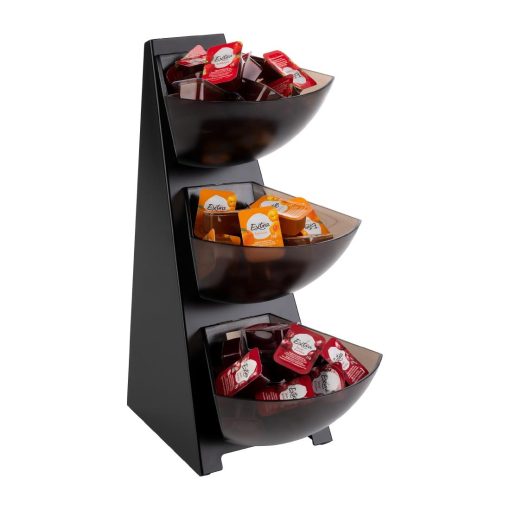 APS Three-Tier Multi Rack Black 190x240x410mm (HY245)