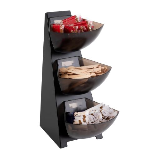 APS Three-Tier Multi Rack Black 190x240x410mm (HY245)