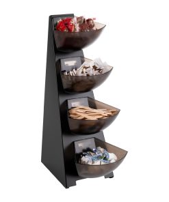 APS Four-Tier Multi Rack Black 190x310x530mm (HY246)