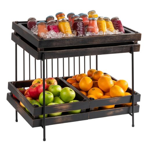 APS Buffet Stand Black 490x385x480mm (HY294)