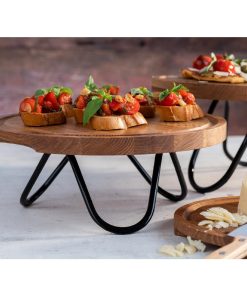 APS Buffet Stand Wave Black 200x95mm (HY308)