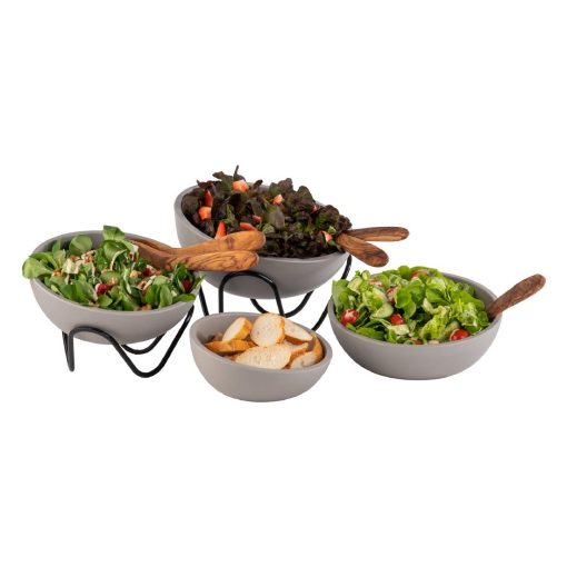 APS Buffet Stand Wave Black 240x130mm (HY309)