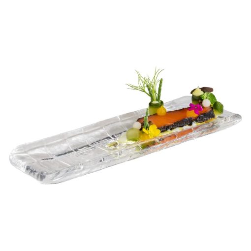 APS Takashi Sushi Board Clear Glass 190x65mm (HY312)